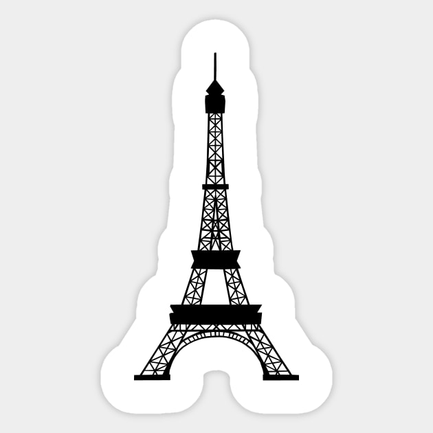 Paris, France Eiffel Tower Sticker by gorff